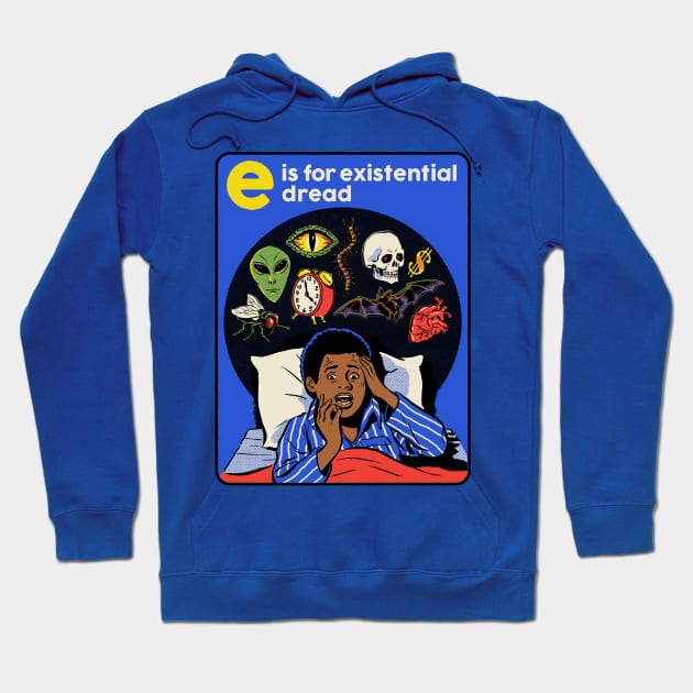 E is for Existential Dread Hoodie by Steven Rhodes